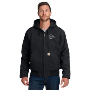 Carhartt® Washed Duck Active Jac (Black) with “Conrac Solutions” Logo Embroidered